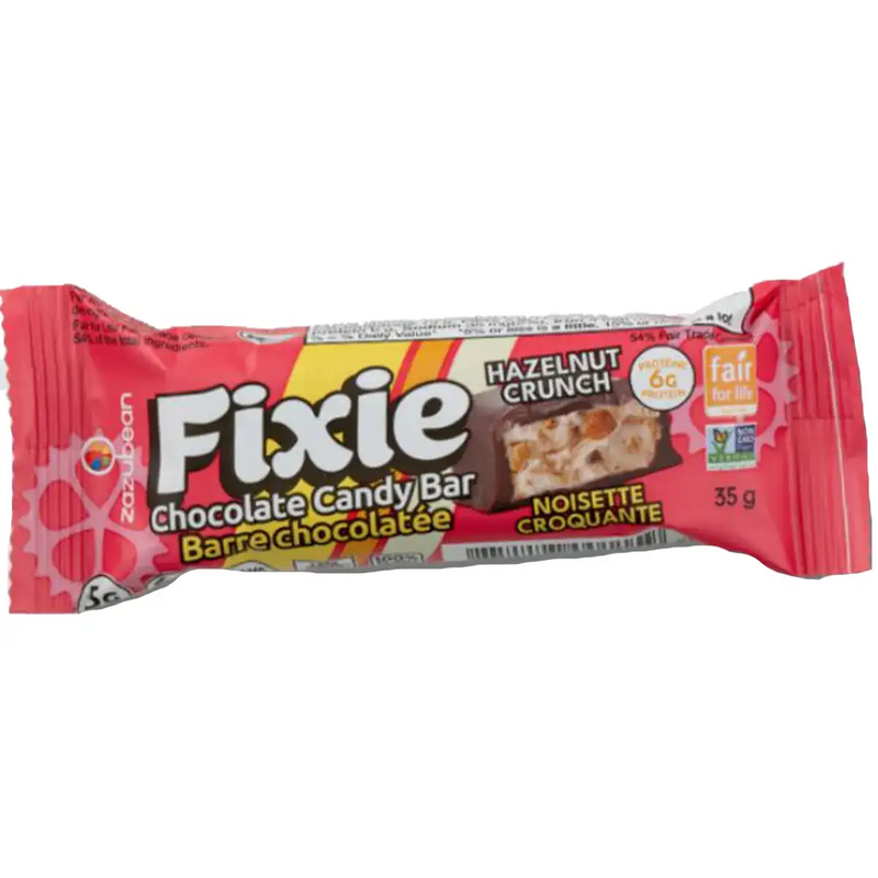Fixie Chocolate Candy Bar, Hazelnut Crunch, 35g