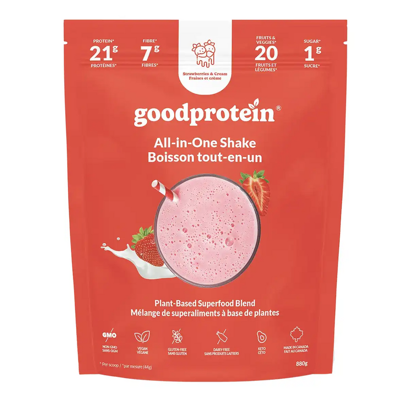 Strawberries & Cream Vegan Protein Powder, 880g