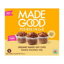 Organic Baked Oat Cups, Banana Chocolate Chip 5 Pack