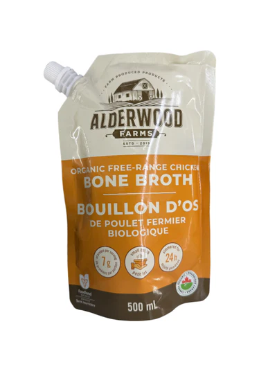 Organic Free-Range Chicken Bone Broth, 500mL