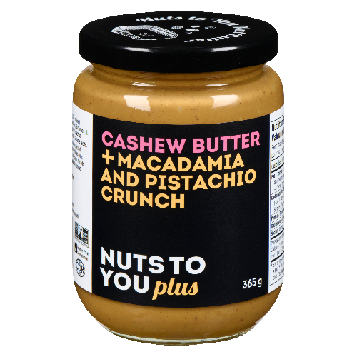 Cashew Butter + Macadamia and Pistachio Crunch, 365g