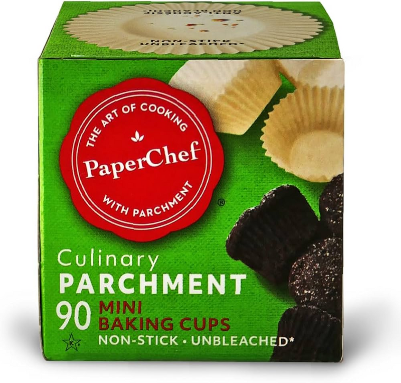 Mini Parchment Baking Cups, Unbleached 90 Count
