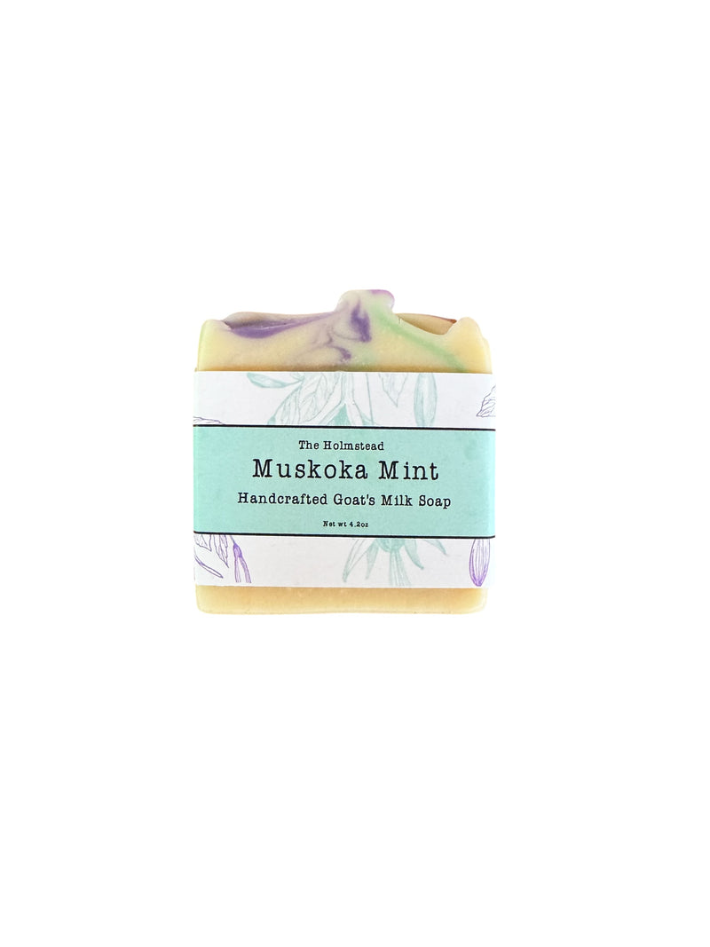 Handcrafted Goat's Milk Soap, Muskoka Mint 4.2oz