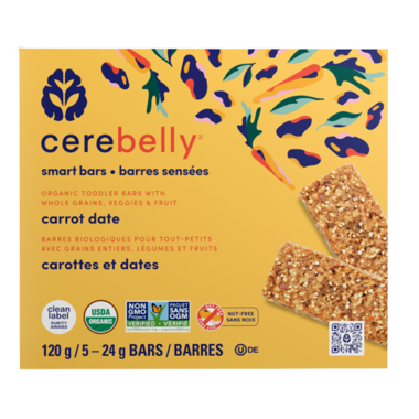 Smart Bars, Carrot Date 5 x 24g