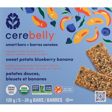 Smart Bars, Sweet Potato Blueberry Banana 5 x 24g