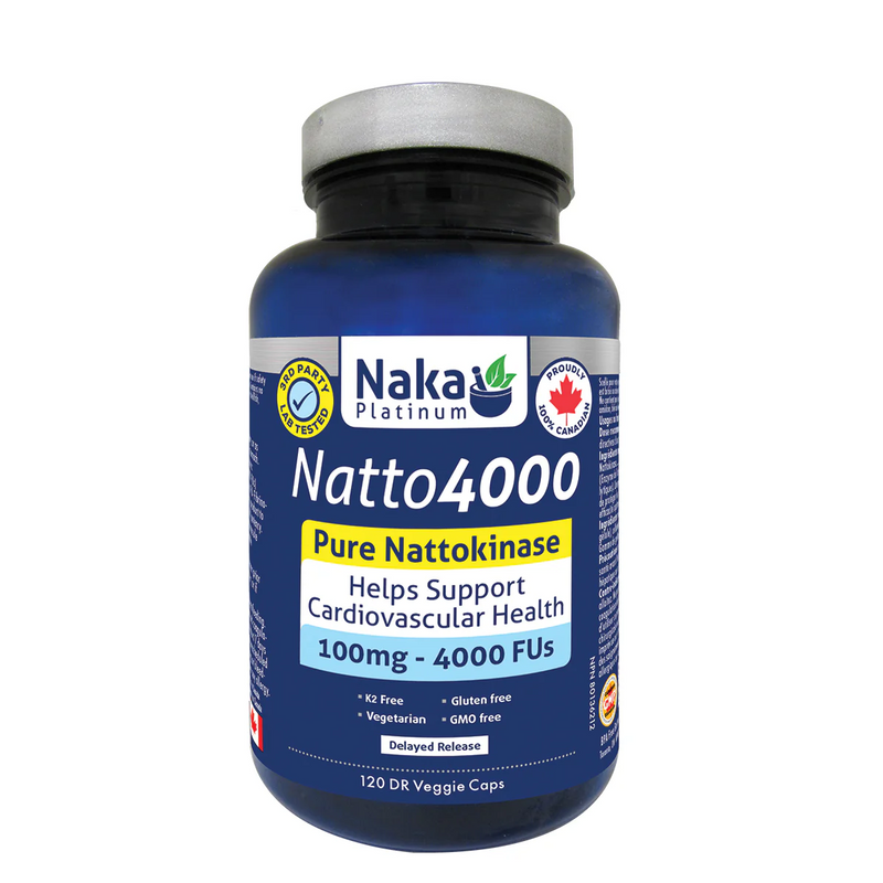 Nattokinase 100mg 4000FUs, 60 Capsules