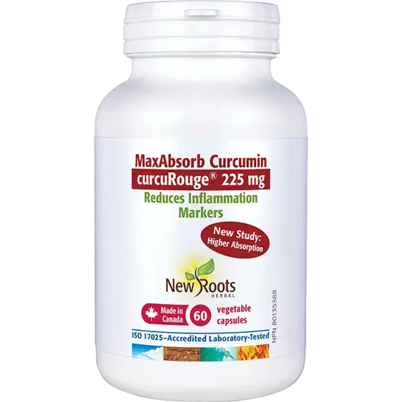 MaxAbsorb Curcumin, curcuRouge 225 mg, 60 Vcaps