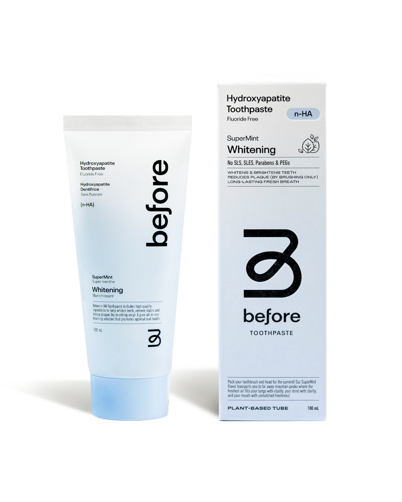 Nano-Hydroxyapatite Toothpaste, Flouride-Free, Supermint, 100ml