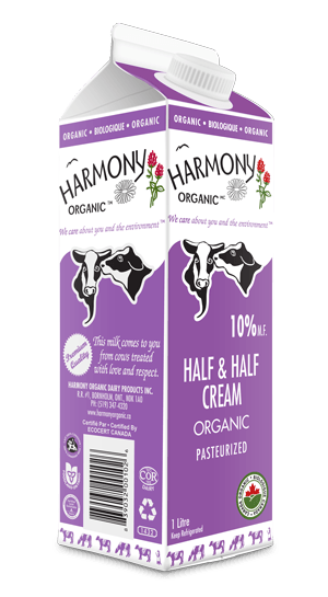 Organic 10% Half & Half Cream, 1L Carton