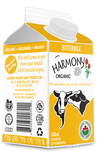 Organic Buttermilk, 500mL Carton