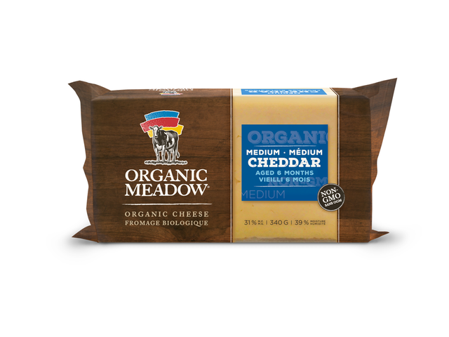 Organic Medium Cheddar, 340g