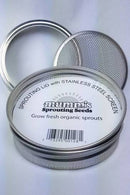 Stainless Steel Sprouting Lid, for wide mouth jar