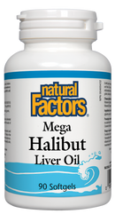 Mega Halibut Liver Oil, 90 Softgels