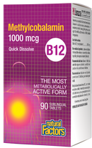 Vitamin B12 1000mcg Methylcobalamin, 90 Tablets