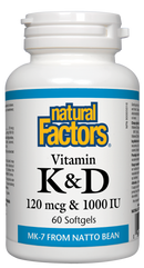 Vitamin K + D, 60 Softgels