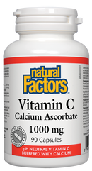 Vitamin C Calcium Ascorbate, 1000mg 90 Capsules