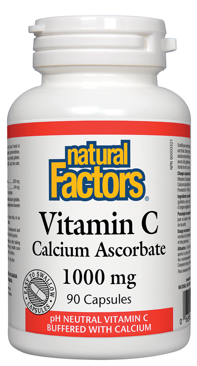 Vitamin C Calcium Ascorbate, 1000mg 90 Capsules