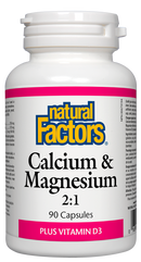 Calcium & Magnesium 2:1, 90 Capsules