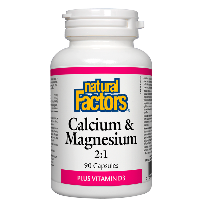 Calcium & Magnesium 2:1, 90 Capsules