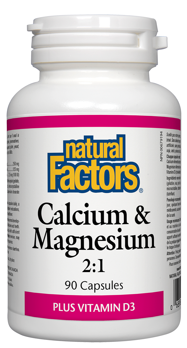 Calcium & Magnesium 2:1, 90 Capsules