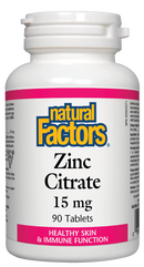 Zinc Citrate 15mg, 90 Tablets
