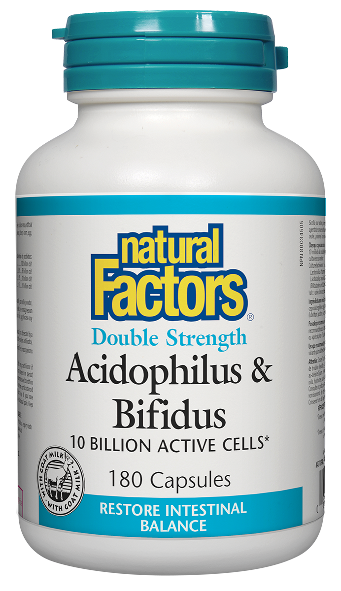 Acidophilus & Bifidus Double Strength, 180 Capsules