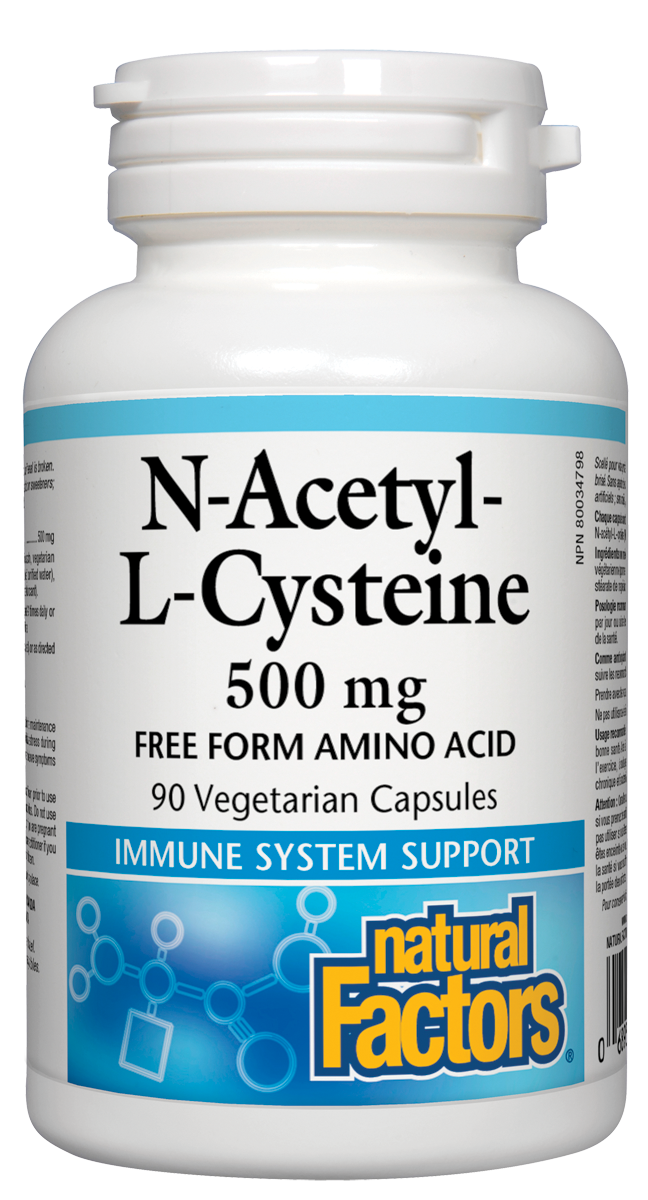 N-Acetyl-L-Cysteine 500mg, 90 Capsules