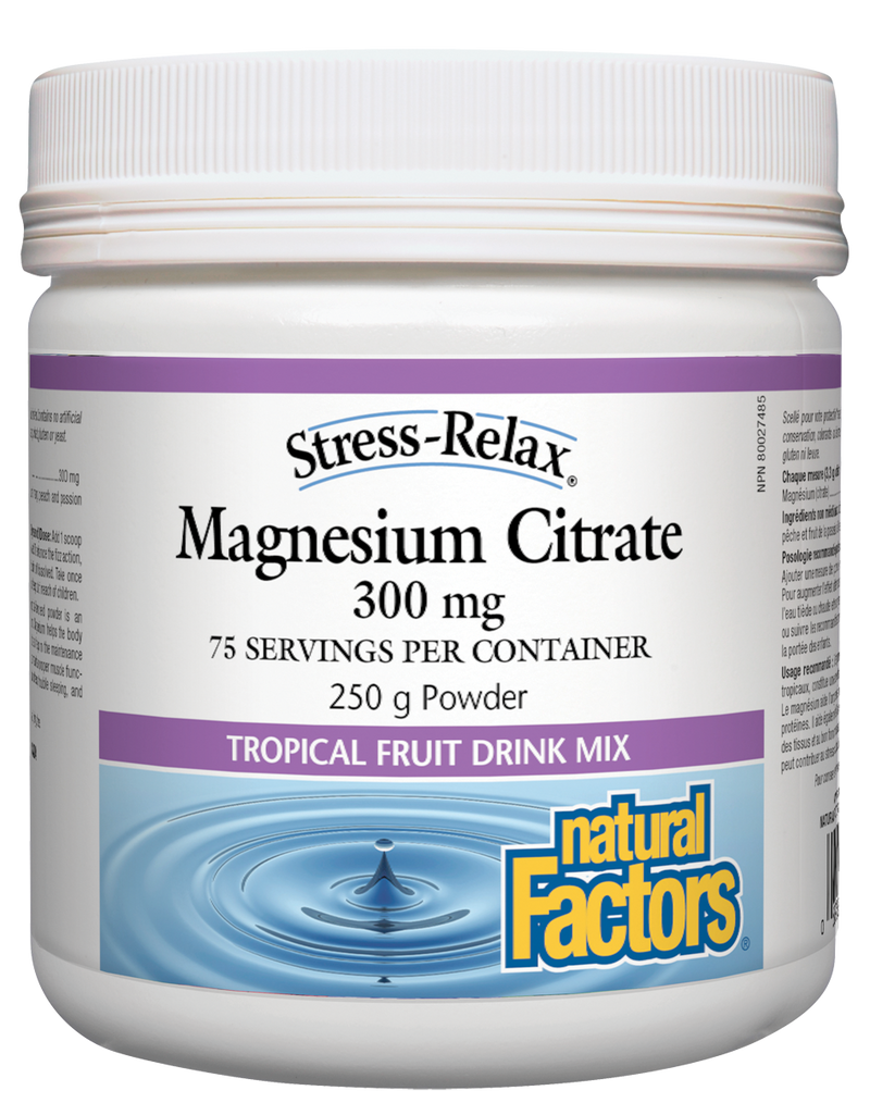 Magnesium Citrate 300mg, Tropical Fruit 250g