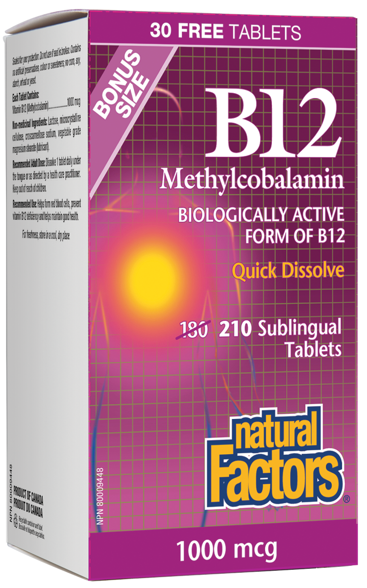 Vitamin B12 Methylcobalamin, 180+30 Tablets