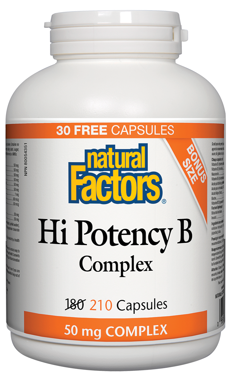 Hi Potency B Complex, 180+30 Capsules
