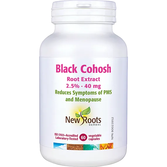 Black Cohosh Root Extract 2.5% 40 mg, 60 Vcaps