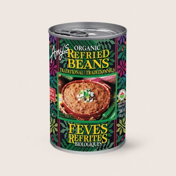 Organic Refried Pinto Beans, 398mL