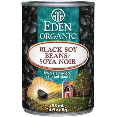 Organic Black Soy Beans, 398mL