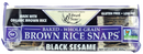 Black Sesame Baked Brown Rice Snaps, 100g