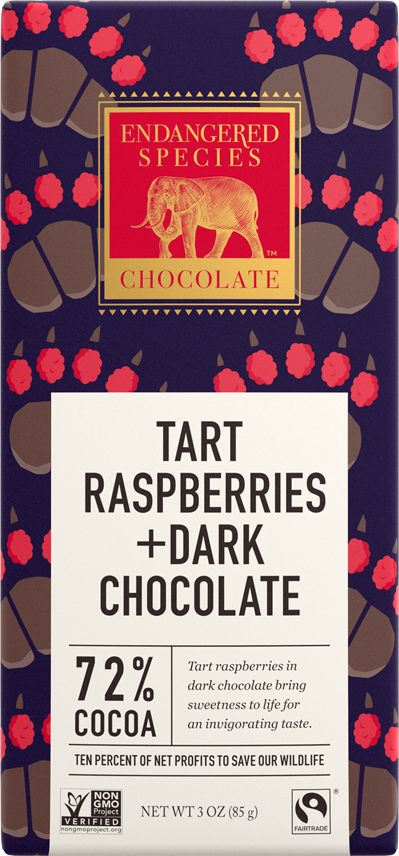 72% Raspberries Chocolate Bar