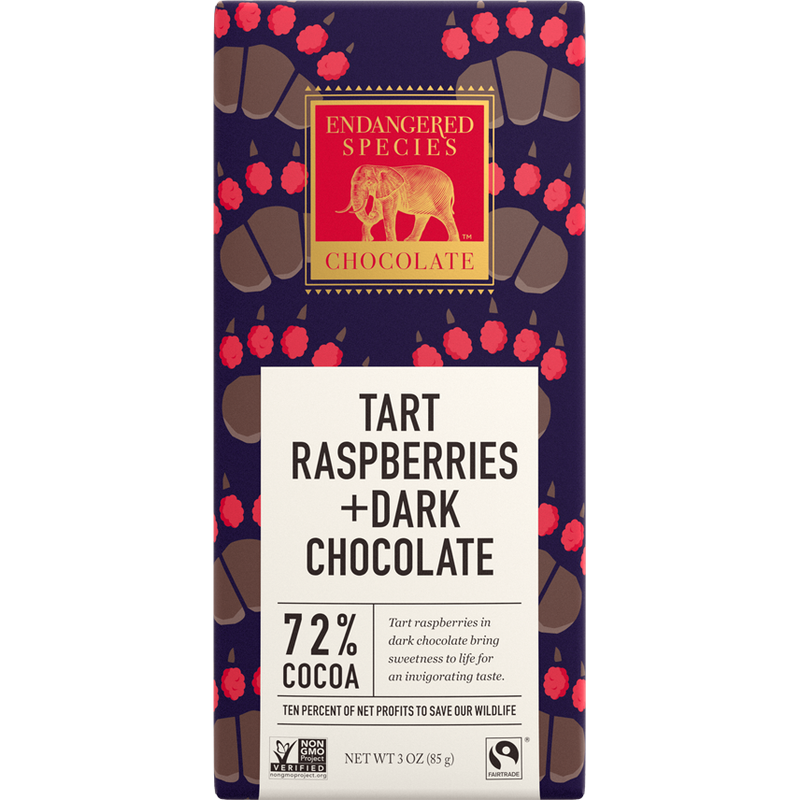 72% Raspberries Chocolate Bar