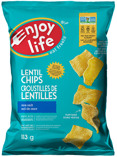 Lentil Chips, Sea Salt 113g