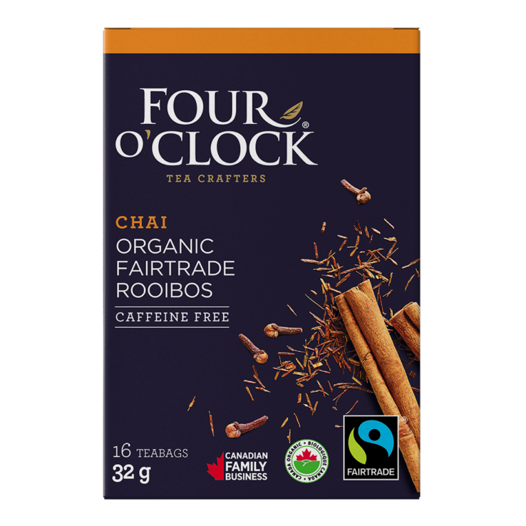 Organic Rooibos Chai Herbal Tea, 16 Tea Bags