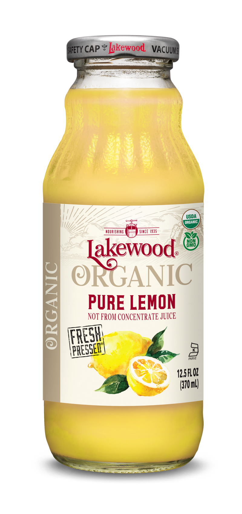 Organic Pure Lemon Juice, 370mL