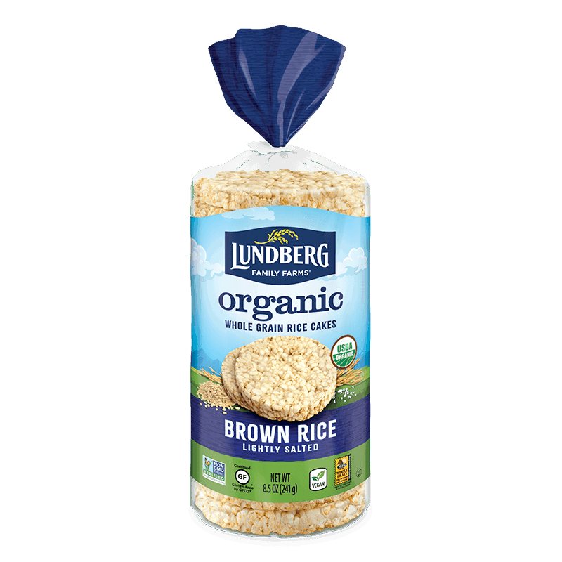 Organic Brown Rice Cakes, Lightly Salted