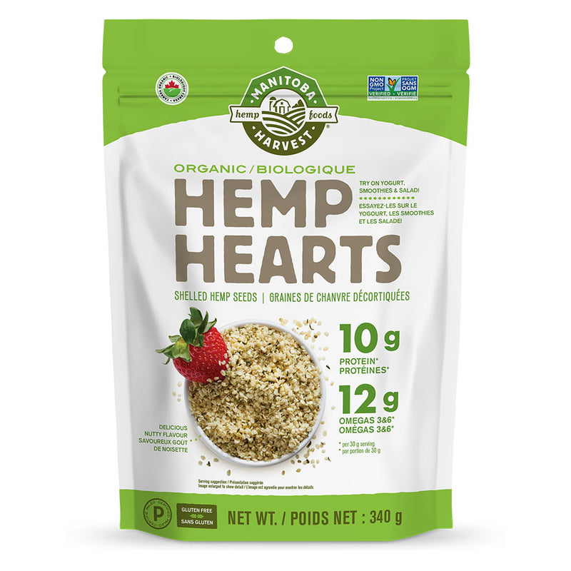 Organic Hemp Hearts, 340g