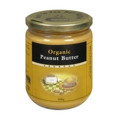 Peanut Butter, Organic, Crunchy, 500g