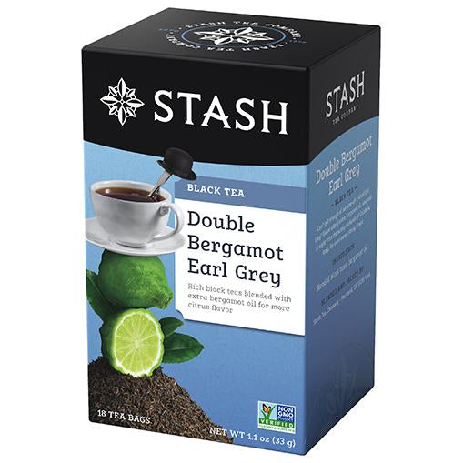 Double Bergamot Earl Grey Black Tea, 18 Tea Bags