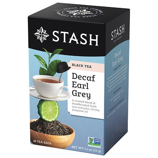 Decaf Earl Grey Black Tea, 18 Tea Bags