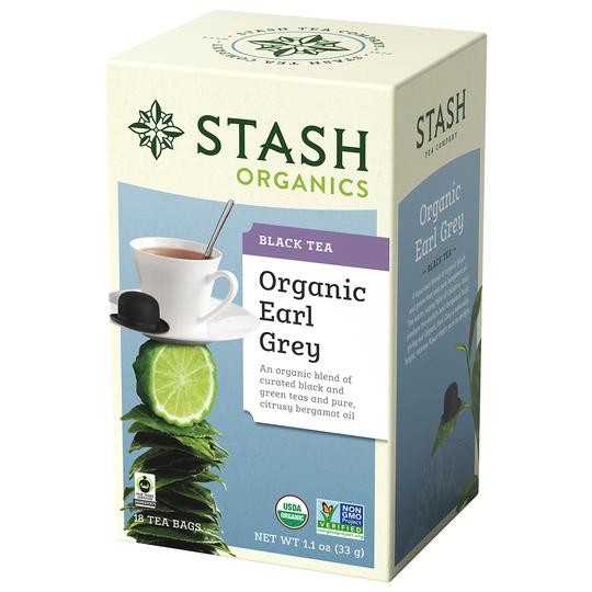 Organic Earl Grey Black Tea, 16 Tea Bags