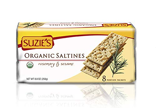 Organic Salted Crackers, Rosemary & Sesame