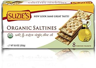 Organic Salted Crackers, Olive Oil & Sea Salt