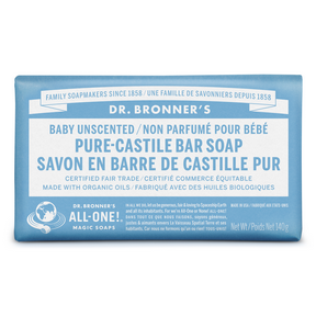 Pure Castile Bar Soap, Baby Unscented 140g