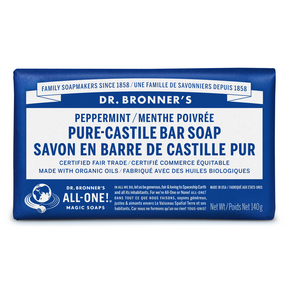 Pure Castile Bare Soap, Peppermint 140g