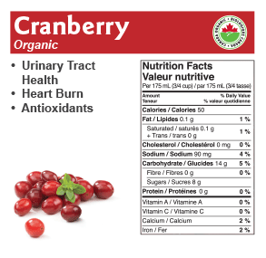 Organic Cranberry Juice, 1L